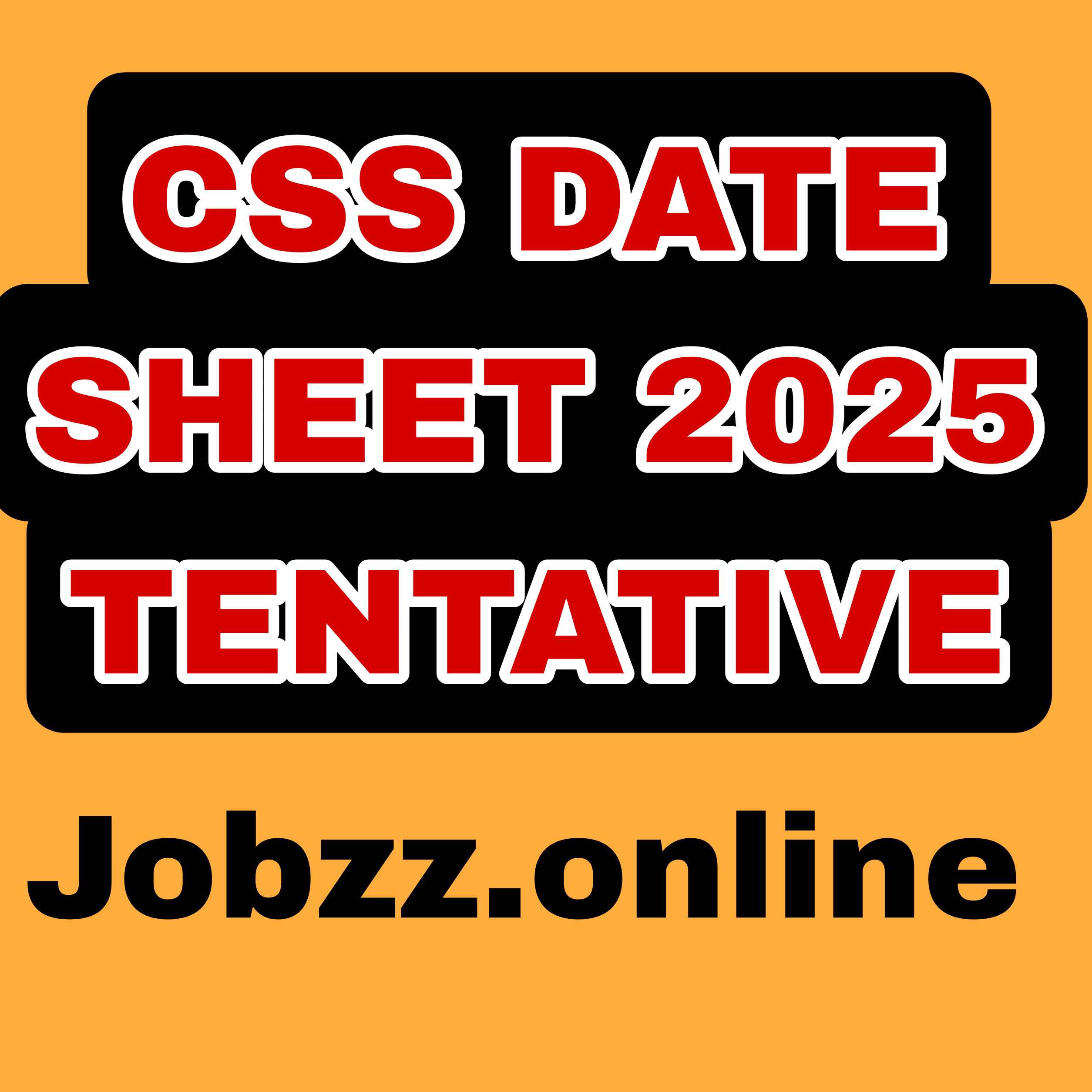 CSS Date Sheet 2025